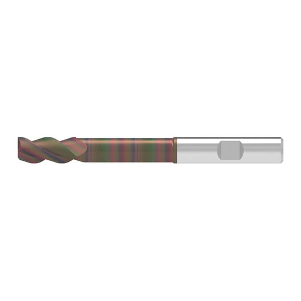 Corner Chamfer End Mill: 18.50 mm Dia, 52.00 mm LOC, 3 Flute, 0.20 mm Chamfer Width, Solid Carbide