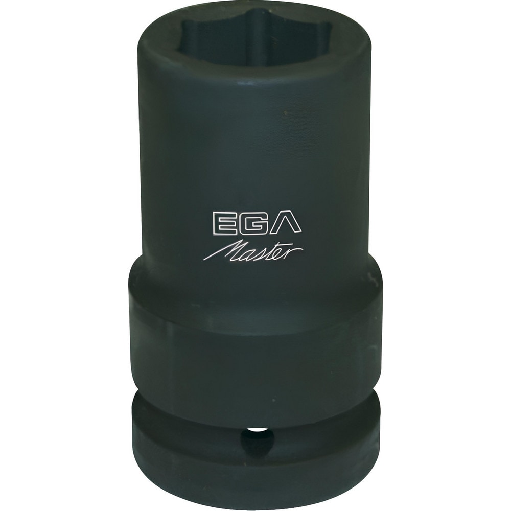 Impact Socket: 1" Drive, 1-7/16" Socket, Hex Drive