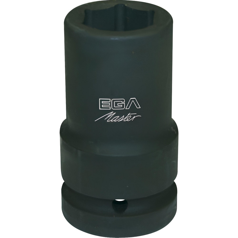 Impact Socket: 1" Drive, 1-1/8" Socket, Hex Drive