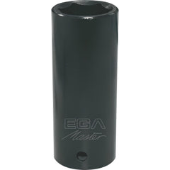 Impact Socket: 3/4" Drive, 1-1/8" Socket, Hex Drive