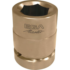 Impact Socket: 1/2" Drive, 25/32" Socket, Hex Drive