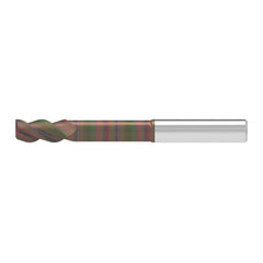 Corner Chamfer End Mill: 11.50 mm Dia, 31.00 mm LOC, 3 Flute, 0.20 mm Chamfer Width, Solid Carbide