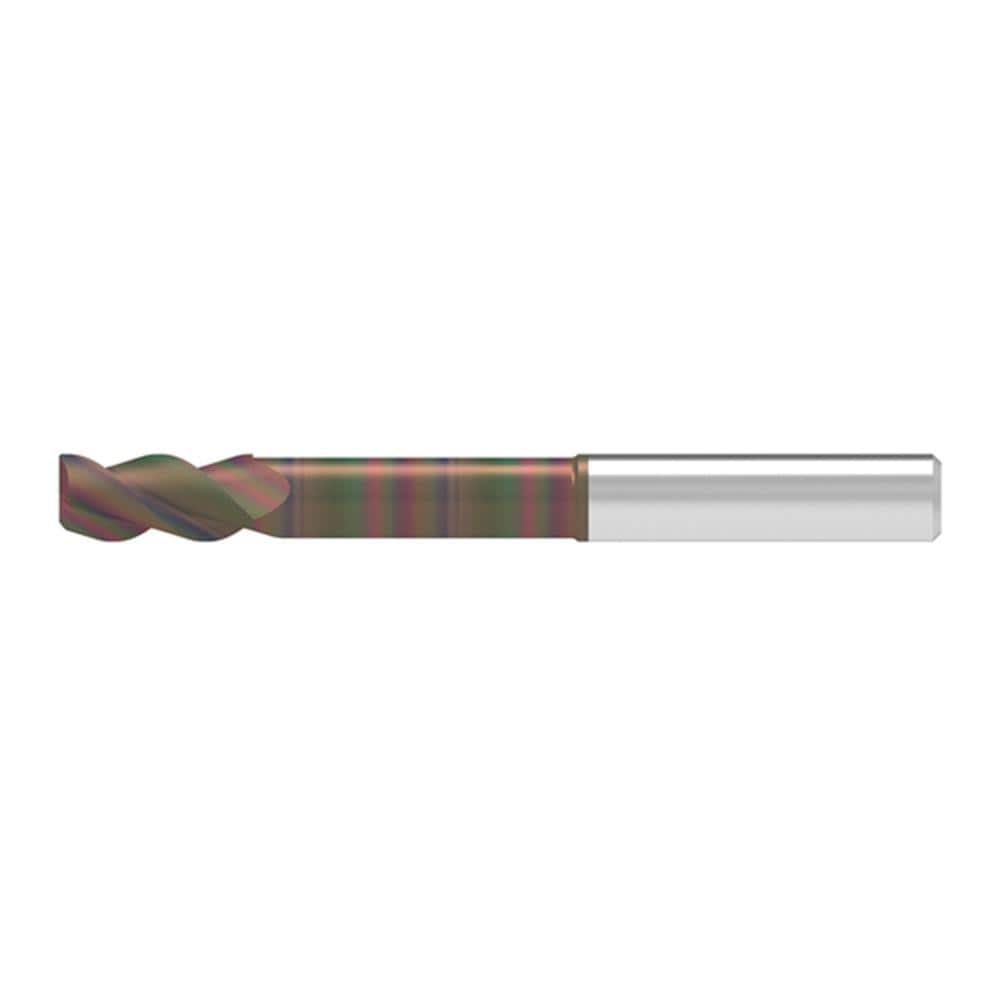 Corner Chamfer End Mill: 11.00 mm Dia, 31.00 mm LOC, 3 Flute, 0.20 mm Chamfer Width, Solid Carbide