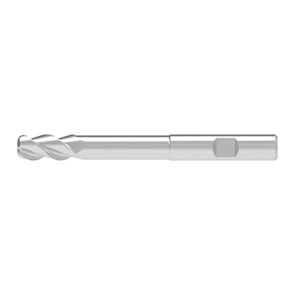 Corner Radius End Mill: 10.00 mm Dia, 26.00 mm LOC, 3.00 mm Radius, 3 Flute, Solid Carbide