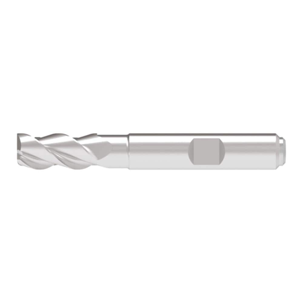 Corner Radius End Mill: 10.00 mm Dia, 21.00 mm LOC, 0.50 mm Radius, 3 Flute, Solid Carbide