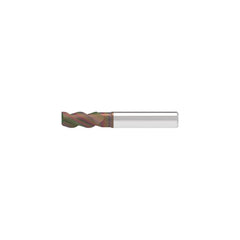 Corner Chamfer End Mill: 5.50 mm Dia, 13.00 mm LOC, 3 Flute, 0.10 mm Chamfer Width, Solid Carbide