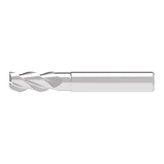 Corner Chamfer End Mill: 12.00 mm Dia, 26.00 mm LOC, 3 Flute, 0.20 mm Chamfer Width, Solid Carbide