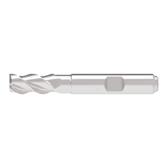 Corner Radius End Mill: 3.00 mm Dia, 6.50 mm LOC, 0.30 mm Radius, 3 Flute, Solid Carbide