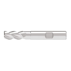 Corner Chamfer End Mill: 12.50 mm Dia, 29.00 mm LOC, 3 Flute, 0.20 mm Chamfer Width, Solid Carbide