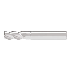 Corner Radius End Mill: 12.00 mm Dia, 25.00 mm LOC, 2.00 mm Radius, 3 Flute, Solid Carbide