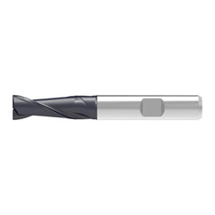 Corner Chamfer End Mill: 11.00 mm Dia, 25.00 mm LOC, 2 Flute, 0.20 mm Chamfer Width, Solid Carbide