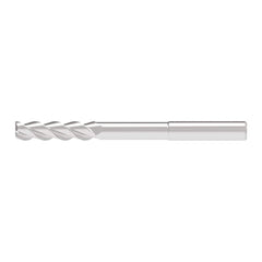 Corner Chamfer End Mill: 6.50 mm Dia, 33.00 mm LOC, 3 Flute, 0.20 mm Chamfer Width, Solid Carbide