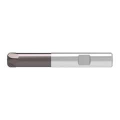 Corner Radius End Mill: 10.00 mm Dia, 6.00 mm LOC, 2.50 mm Radius, 4 Flute, Solid Carbide