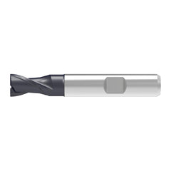 Corner Chamfer End Mill: 5.75 mm Dia, 10.00 mm LOC, 2 Flute, 0.12 mm Chamfer Width, Solid Carbide