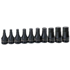 Hex & Torx Bit Socket Sets; Set Type: Hex Bit; Drive Size: 3/4 in; Minimum Set Hex Size (Metric): 10.0