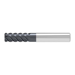 Corner Radius End Mill: 5.00 mm Dia, 13.00 mm LOC, 0.50 mm Radius, 4 Flute, Solid Carbide