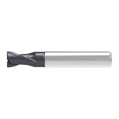 Corner Chamfer End Mill: 3.00 mm Dia, 6.00 mm LOC, 2 Flute, 0.07 mm Chamfer Width, Solid Carbide