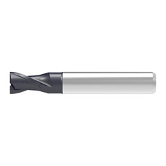 Corner Chamfer End Mill: 2.00 mm Dia, 4.00 mm LOC, 2 Flute, 0.04 mm Chamfer Width, Solid Carbide