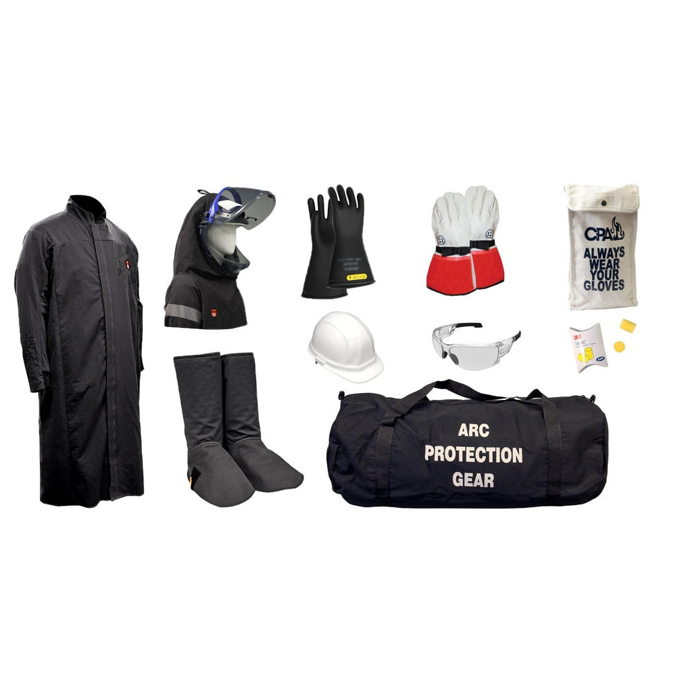 Arc Flash Clothing Kit: Size 2X-Large, Cotton, Coat, Hoods & Leggings