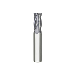 Square End Mill: 3/4" Dia, 3" LOC, 4 Flute, Solid Carbide