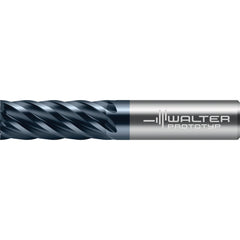 Square End Mill: 3/8" Dia, 1" LOC, 6 Flute, Solid Carbide