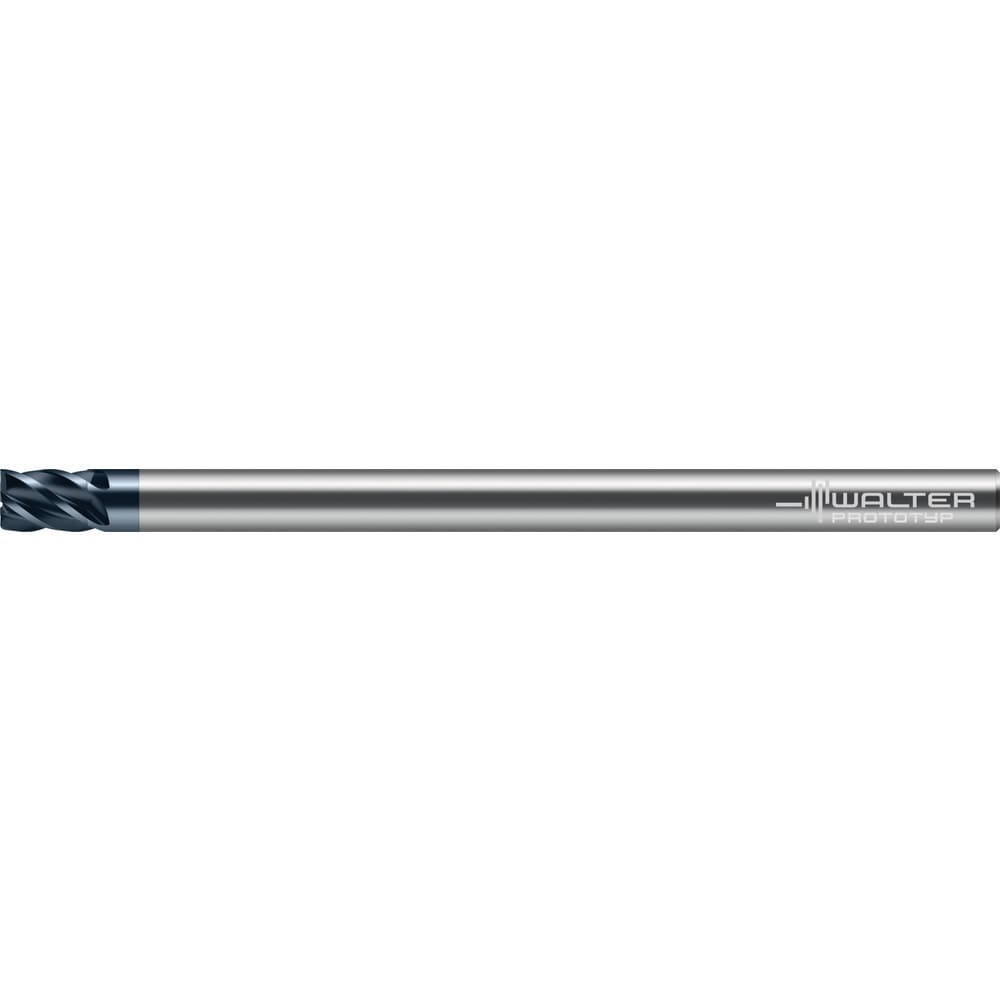 Square End Mill: 3/8" Dia, 1-3/4" LOC, 5 Flute, Solid Carbide