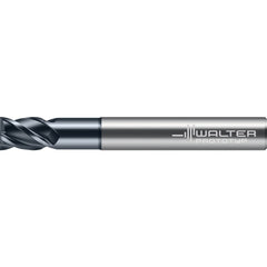 Square End Mill: 3/8" Dia, 2-1/8" LOC, 4 Flute, Solid Carbide