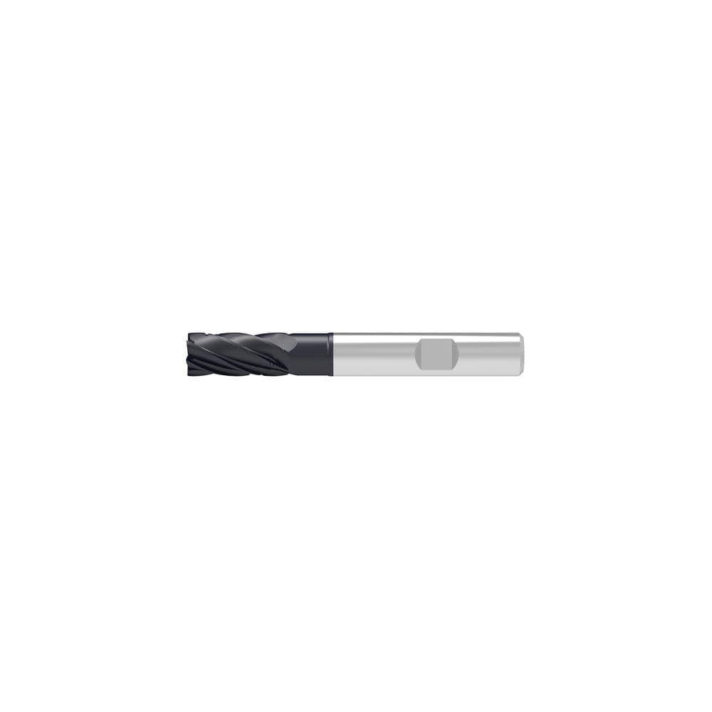 Corner Chamfer End Mill: 12.00 mm Dia, 26.00 mm LOC, 6 Flute, 0.20 mm Chamfer Width, Solid Carbide