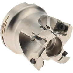 Indexable High-Feed Face Mills; Cutting Diameter (mm): 38.10; Cutting Diameter (Inch): 1-1/2; Minimum Cutting Diameter (Decimal Inch): 1.5000; Maximum Depth of Cut (Decimal Inch): 0.0394