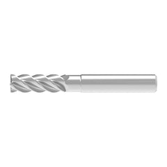 Corner Chamfer End Mill: 10.00 mm Dia, 30.00 mm LOC, 4 Flute, 0.20 mm Chamfer Width, Solid Carbide