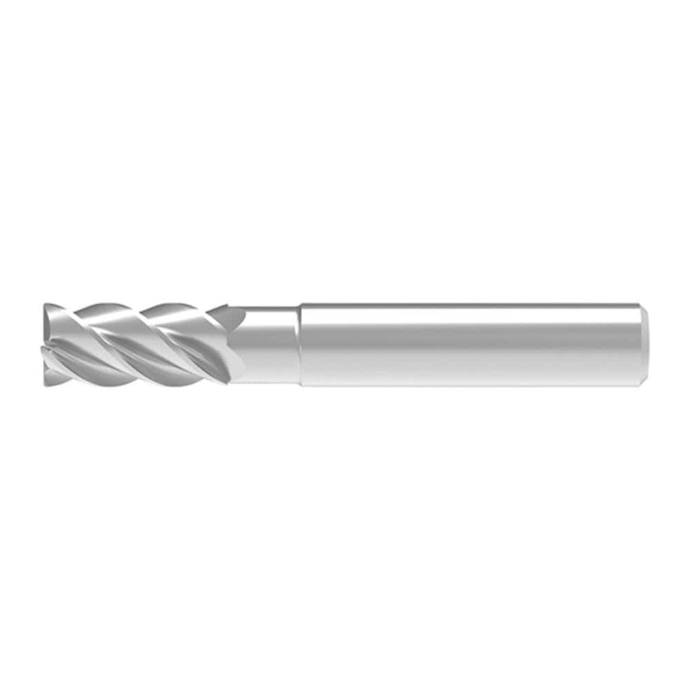 Corner Chamfer End Mill: 18.00 mm Dia, 36.00 mm LOC, 4 Flute, 0.20 mm Chamfer Width, Solid Carbide