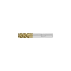 Corner Chamfer End Mill: 16.00 mm Dia, 32.00 mm LOC, 5 Flute, 0.20 mm Chamfer Width, Solid Carbide