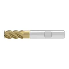 Corner Chamfer End Mill: 12.00 mm Dia, 26.00 mm LOC, 4 Flute, 0.20 mm Chamfer Width, Solid Carbide