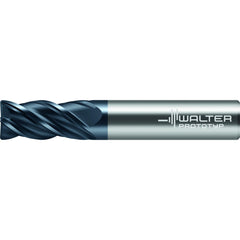 Corner Radius End Mill: 1/4" Dia, 1-1/4" LOC, 0.0600" Radius, 4 Flute, Solid Carbide