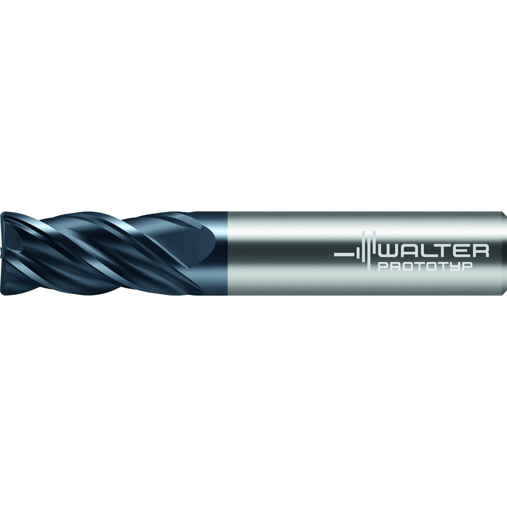 Corner Radius End Mill: 1/8" Dia, 1/2" LOC, 0.0100" Radius, 4 Flute, Solid Carbide