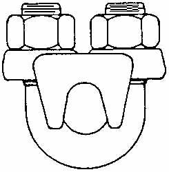 Wire Rope Thimble: 3/16" Rope Dia, Malleable Iron