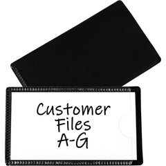 Label Holders; Label Holder Style: Slide-in; Length (Inch): 4.25 in; Material: PVC; Label Insert Position: Side