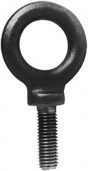 Fixed Lifting Eye Bolt: Without Shoulder, 1,800 lb Capacity, 7/16-14 Thread, Grade 1030 Steel