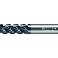 Corner Radius End Mill: 3/8" Dia, 1-1/4" LOC, 0.0600" Radius, 5 Flute, Solid Carbide