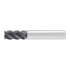 Corner Chamfer End Mill: 7.50 mm Dia, 12.00 mm LOC, 4 Flute, 0.12 mm Chamfer Width, Solid Carbide