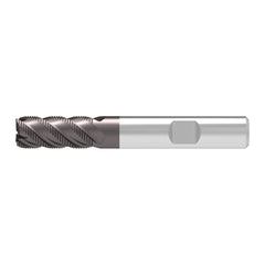 Corner Chamfer End Mill: 18.00 mm Dia, 35.00 mm LOC, 5 Flute, 0.40 mm Chamfer Width, Solid Carbide