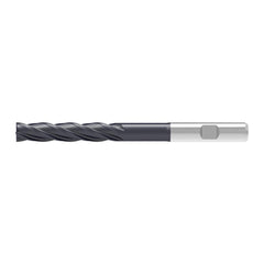 Corner Chamfer End Mill: 8.00 mm Dia, 40.00 mm LOC, 4 Flute, 0.08 mm Chamfer Width, Solid Carbide