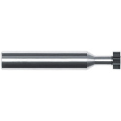 Woodruff Keyseat Cutter: 3/8" Cut Dia, 1/64" Cut Width, 3/8" Shank Dia, Straight Tooth