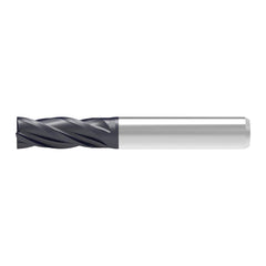 Corner Chamfer End Mill: 3.00 mm Dia, 10.00 mm LOC, 4 Flute, 0.03 mm Chamfer Width, Solid Carbide