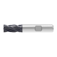 Corner Chamfer End Mill: 6.00 mm Dia, 10.00 mm LOC, 4 Flute, 0.07 mm Chamfer Width, Solid Carbide