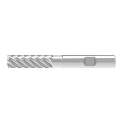 Corner Chamfer End Mill: 16.00 mm Dia, 50.00 mm LOC, 8 Flute, 0.06 mm Chamfer Width, Solid Carbide