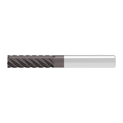 Corner Chamfer End Mill: 16.00 mm Dia, 50.00 mm LOC, 6 Flute, 0.06 mm Chamfer Width, Solid Carbide