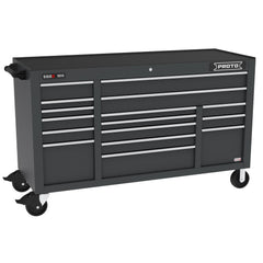 Steel Tool Roller Cabinet: 67" Wide, 41" High, 25-1/4" Deep, 16 Drawer