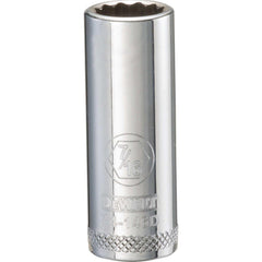 Deep  Hand Socket: 3/8" Drive, 7/16" Socket, 12-Point