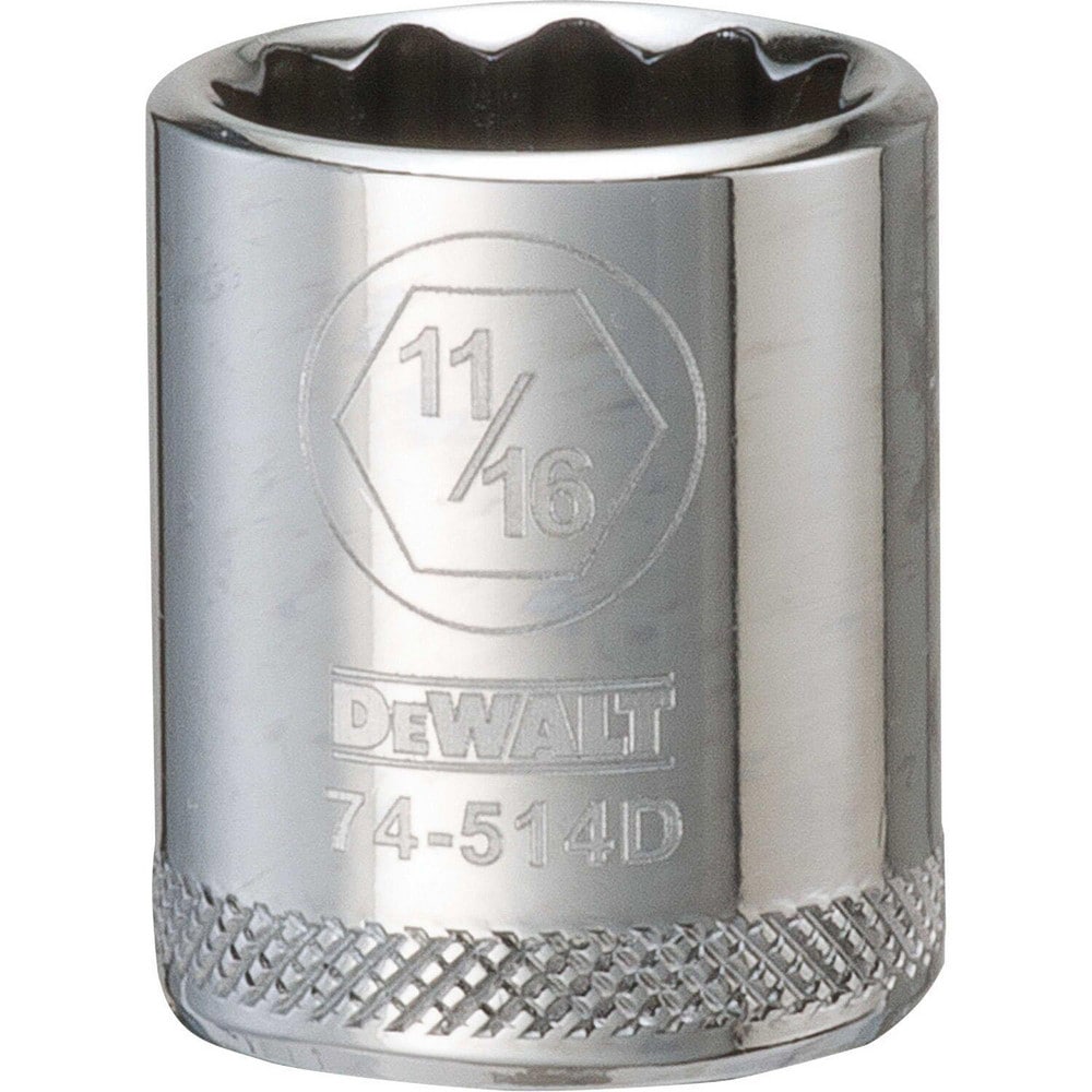 Standard  Hand Socket: 3/8" Drive, 11/16" Socket, 12-Point